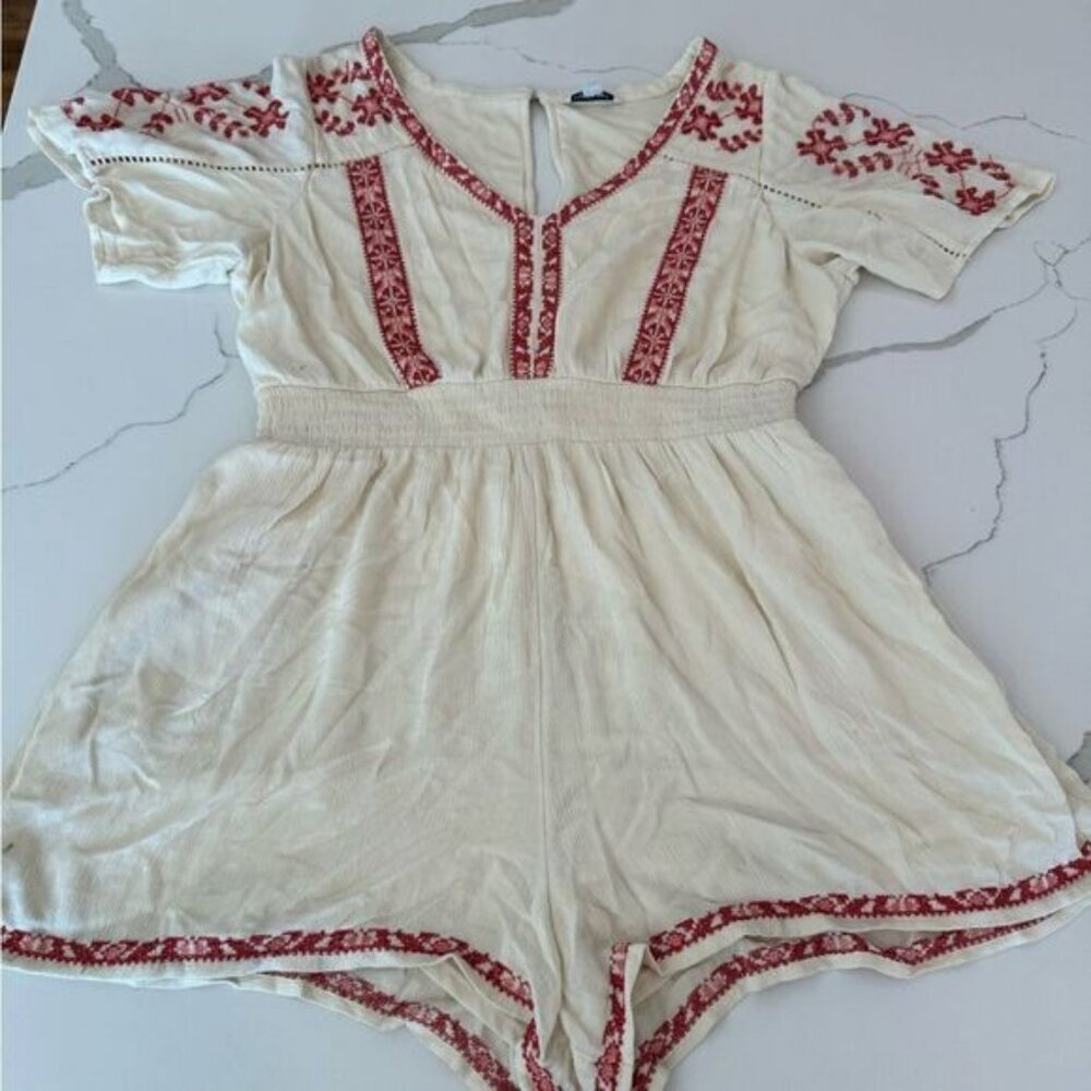 Romper shorts Embroidered  XL